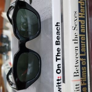 BURBERRY NEW Hexagonal Sunglasses Black/Dark Green Italy